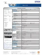 Preview for 2 page of Epson EB-S11 Specifications