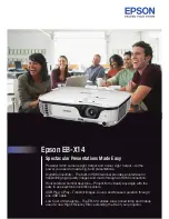 Epson EB-X14 Quick Manual предпросмотр