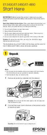 Epson EcoTank ET-3830 User Manual preview