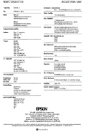 Preview for 1 page of Epson EFM-144 Specification