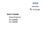 Epson EH-LS800B User Manual preview