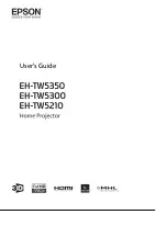 Epson EH-TW5210 User Manual предпросмотр