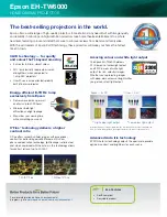 Preview for 2 page of Epson EH-TW6000 Brochure & Specs