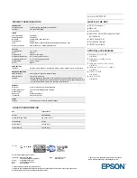 Preview for 2 page of Epson EH-TW6100 Datasheet