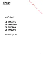 Epson EH-TW6300 User Manual preview