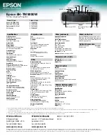 Предварительный просмотр 4 страницы Epson EH-TW9000W Specifications