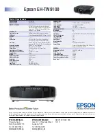 Предварительный просмотр 2 страницы Epson EH-TW9100 Specifications