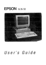 Epson EL 3S/33 User Manual preview