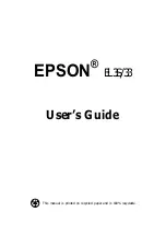 Preview for 3 page of Epson EL 3S/33 User Manual