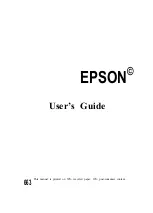 Preview for 1 page of Epson EL 486UC+ User Manual