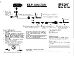 Epson Elp-3000 Easy Setup предпросмотр