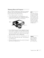 Предварительный просмотр 36 страницы Epson ELP-505 User Manual