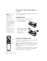 Предварительный просмотр 39 страницы Epson ELP-505 User Manual