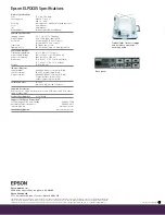 Предварительный просмотр 2 страницы Epson ELPDC05 - High Resolution Document Imager Camera Specifications