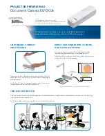 Preview for 4 page of Epson ELPDC06 Document Camera For serial numbers beginning with LQZF - DC-06 Document Camera Specifications