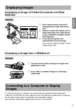 Preview for 17 page of Epson ELPDC06 Document Camera For serial numbers beginning with LQZF - DC-06 Document Camera User Manual