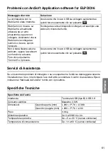 Preview for 61 page of Epson ELPDC06 Document Camera For serial numbers beginning with LQZF - DC-06 Document Camera User Manual