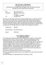 Preview for 76 page of Epson ELPDC06 Document Camera For serial numbers beginning with LQZF - DC-06 Document Camera User Manual