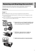 Предварительный просмотр 5 страницы Epson ELPLX01 User Manual