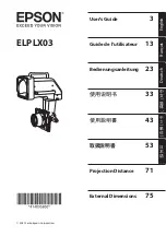 Epson ELPLX03 User Manual preview