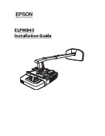 Preview for 1 page of Epson ELPMB45 Installation Manual