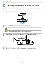 Предварительный просмотр 25 страницы Epson ELPMB61 Installation Manual