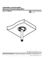 Preview for 1 page of Epson ELPMBP03 - Structural Round Ceiling Plate Installation And Assembly Manual