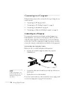 Предварительный просмотр 15 страницы Epson EMP 30 - PowerLite 50c XGA LCD Projector User Manual