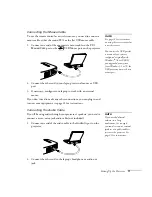 Предварительный просмотр 16 страницы Epson EMP 30 - PowerLite 50c XGA LCD Projector User Manual