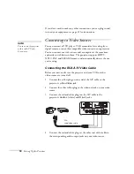 Предварительный просмотр 23 страницы Epson EMP 30 - PowerLite 50c XGA LCD Projector User Manual