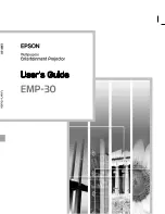 Preview for 1 page of Epson EMP-30 User Manual