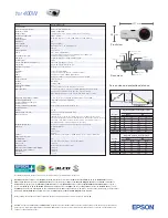 Preview for 4 page of Epson EMP 400W Brochure & Specs