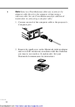 Preview for 34 page of Epson EMP-503 - SVGA LCD Projector Owner'S Manual