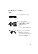 Предварительный просмотр 33 страницы Epson EMP 51 - SVGA LCD Projector Instruction Manual