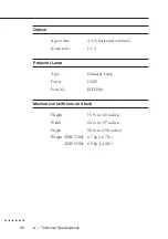 Предварительный просмотр 104 страницы Epson EMP 5100 - XGA LCD Projector Owner'S Manual