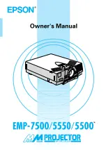 Epson EMP-5500 Owner'S Manual предпросмотр