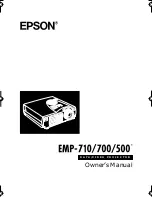 Предварительный просмотр 5 страницы Epson EMP-710 User Manual