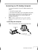 Предварительный просмотр 25 страницы Epson EMP-710 User Manual