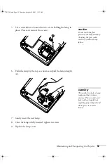 Предварительный просмотр 61 страницы Epson EMP 720 User Manual