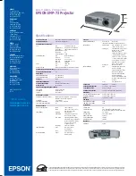 Preview for 2 page of Epson EMP-73 Specifications