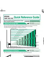 Предварительный просмотр 1 страницы Epson EMP-740 Quick Reference Manual