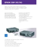 Epson EMP-740 Specifications предпросмотр