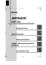 Предварительный просмотр 1 страницы Epson EMP-745 Read This First Manual