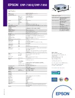 Preview for 4 page of Epson EMP 7800 Brochure & Specs