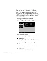 Preview for 56 page of Epson EMP 810 User Manual