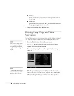 Preview for 62 page of Epson EMP 810 User Manual