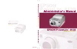 Предварительный просмотр 135 страницы Epson EMP-8150 - XGA LCD Projector Administrator'S Manual