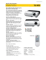 Epson EMP-X52 New Product Summary preview