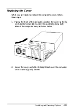 Предварительный просмотр 102 страницы Epson Endeavor 468C User Manual