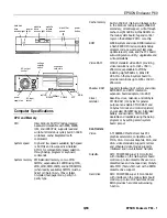 Epson Endeavor P60 Specifications preview